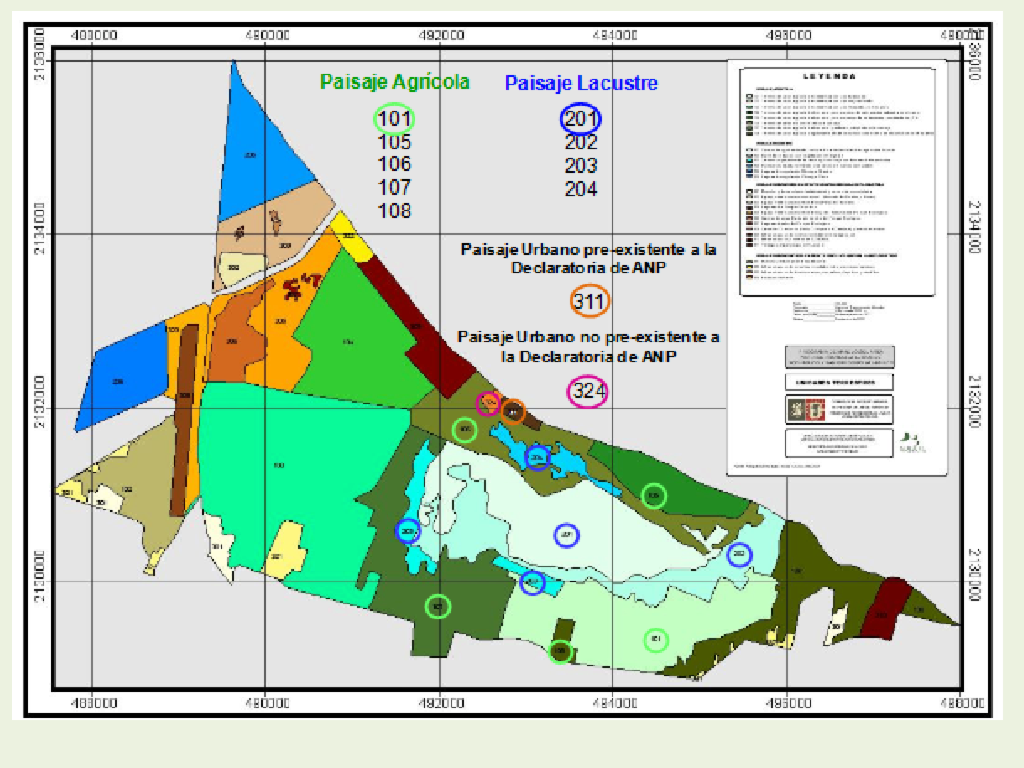 Paisaje agrícola y lacustre